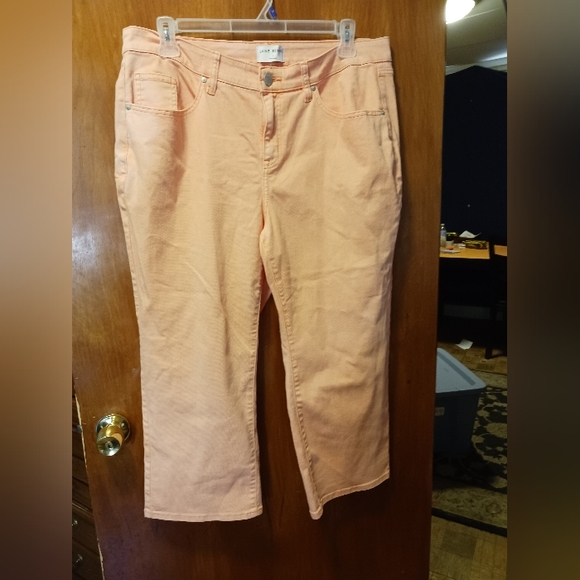 Lane bryant women's orange jeans size 16 - Picture 1 of 5